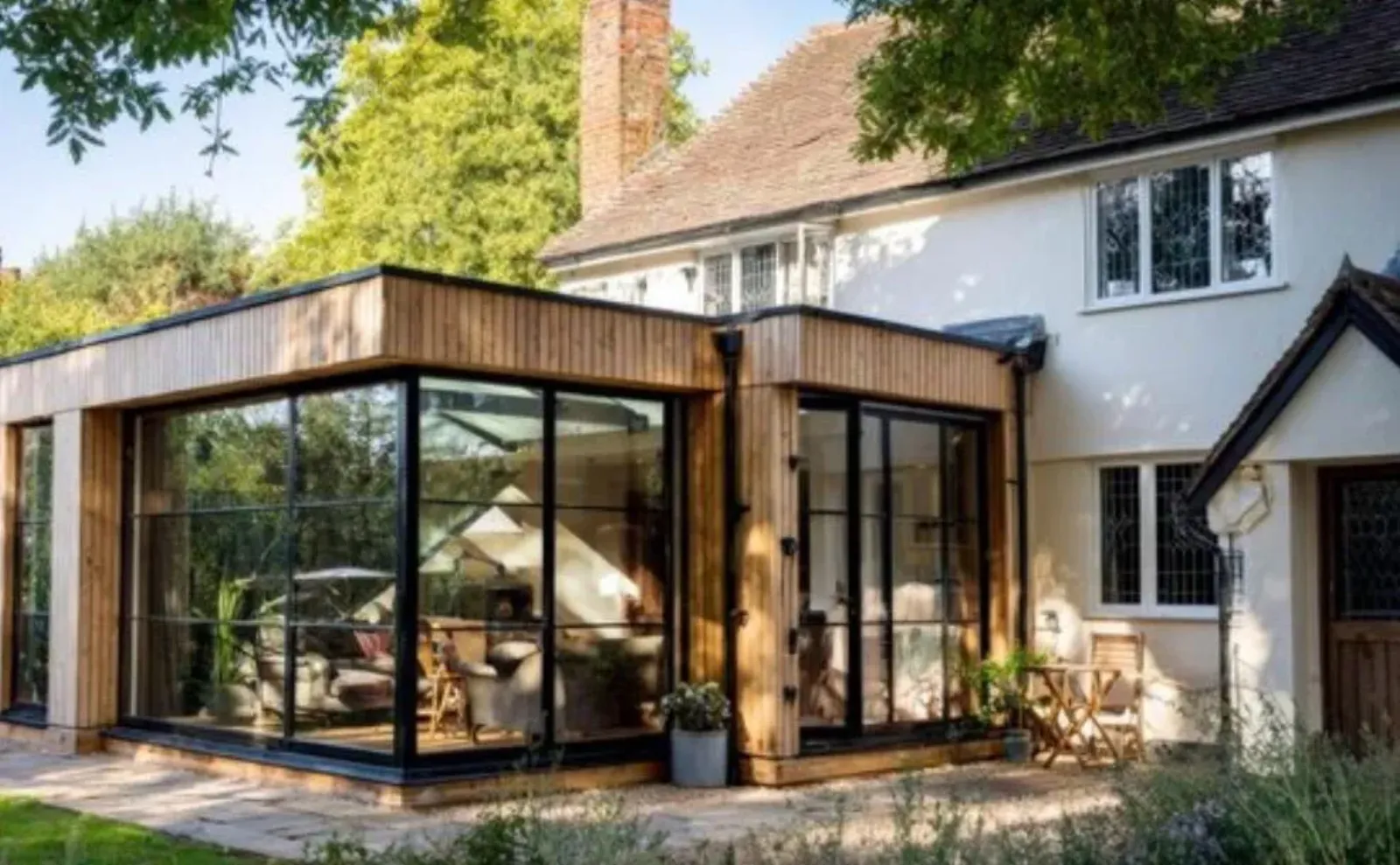 Aspect Builds site — structural steel and blockwork in a Bath extension